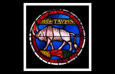 Taurus Zodiac card, Lausanne