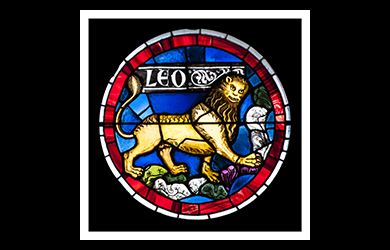 Leo Zodiac card, Lausanne