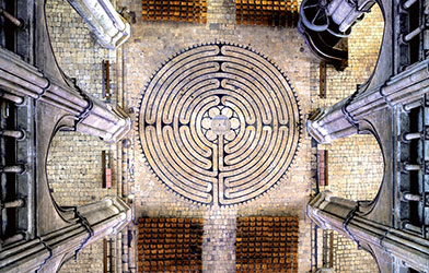 Das Labyrinth und Schiff (klein), Chartres 