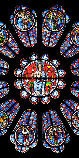 Cathedrale de Chartres Coeur rose sud alainkilar